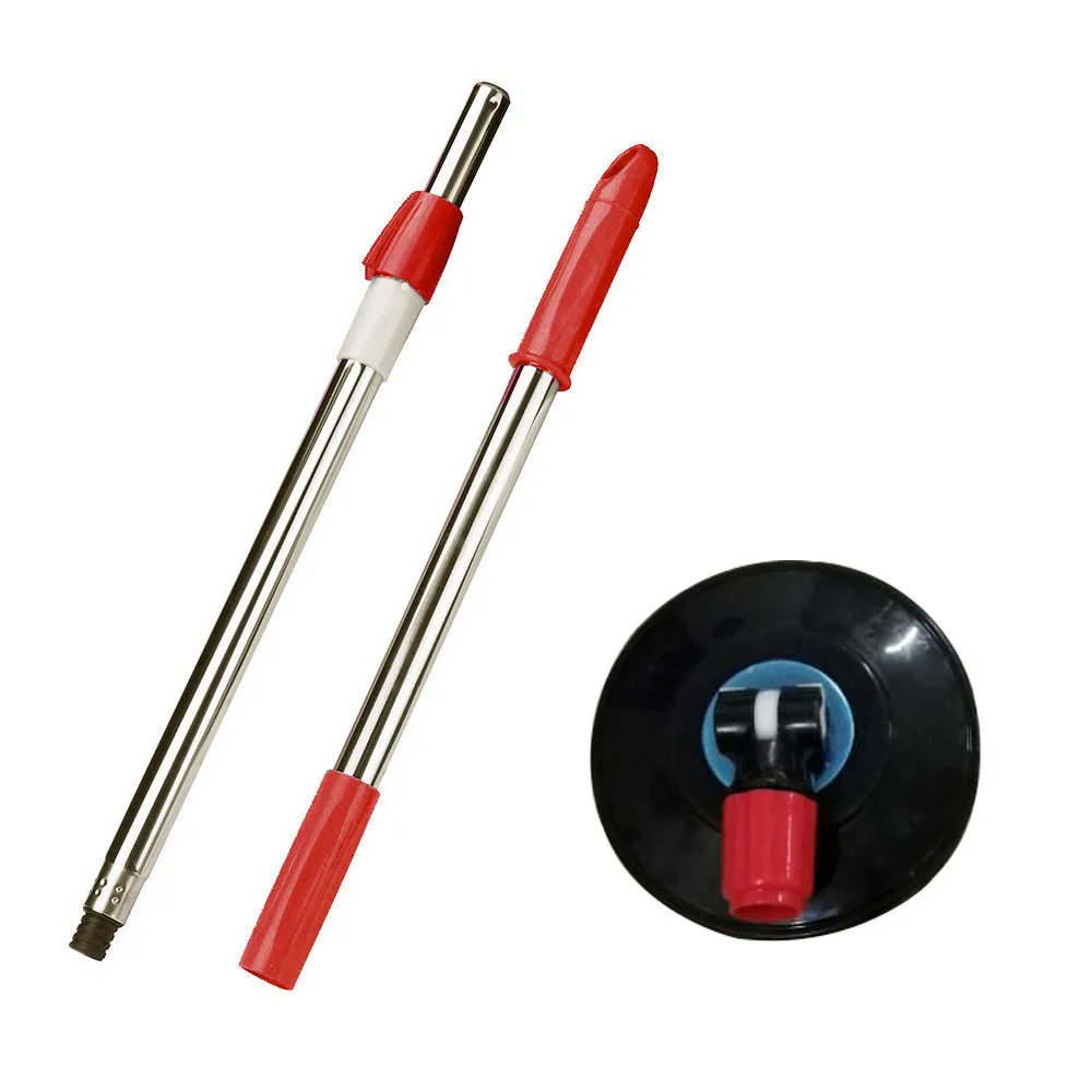 Spin Mop Pole Handle استبدال Floor Mop 360 No Foot Pedal Version Home Floor Cleaning Scriper for Home Office #15 LJ201270T