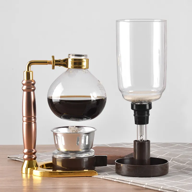 Eworld Style japonais Siphon cafetière thé Siphon Pot vide cafetière verre Type Machine à café filtre 3 tasses C1030274r