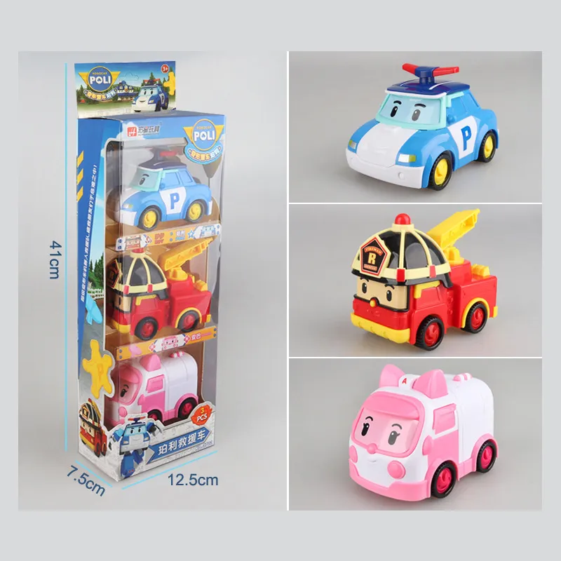 4sts Original Boy Poli Robocar Korea Poli Inertial Car Kids Toys Transformation Anime Action Figure Toys For Children Playmobil 101490134