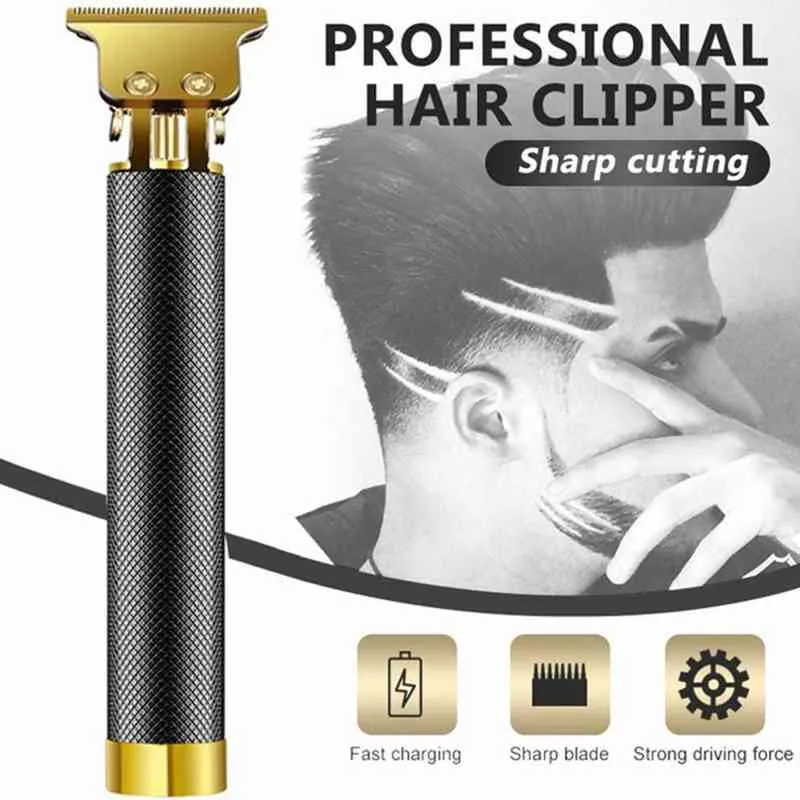 Hårklippare trådlösa USB -uppladdningsbara skötselsatser tblade nära skärtrimmer för män skallig head skägg rakaer barber butik g226231196