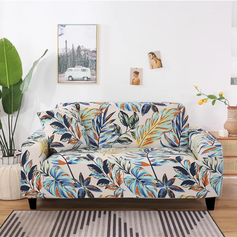 Capa de sofá elástica com padrão geométrico, capa elástica com tudo incluído para sala de estar, sofá, slipcovers lj2012247a