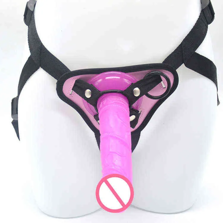 NXY Dildos Wear Pequeño pene simulado Productos sexuales para adultos Masturbación vaginal y anal Lesbianas Pantalones de cuero Juguetes 0221