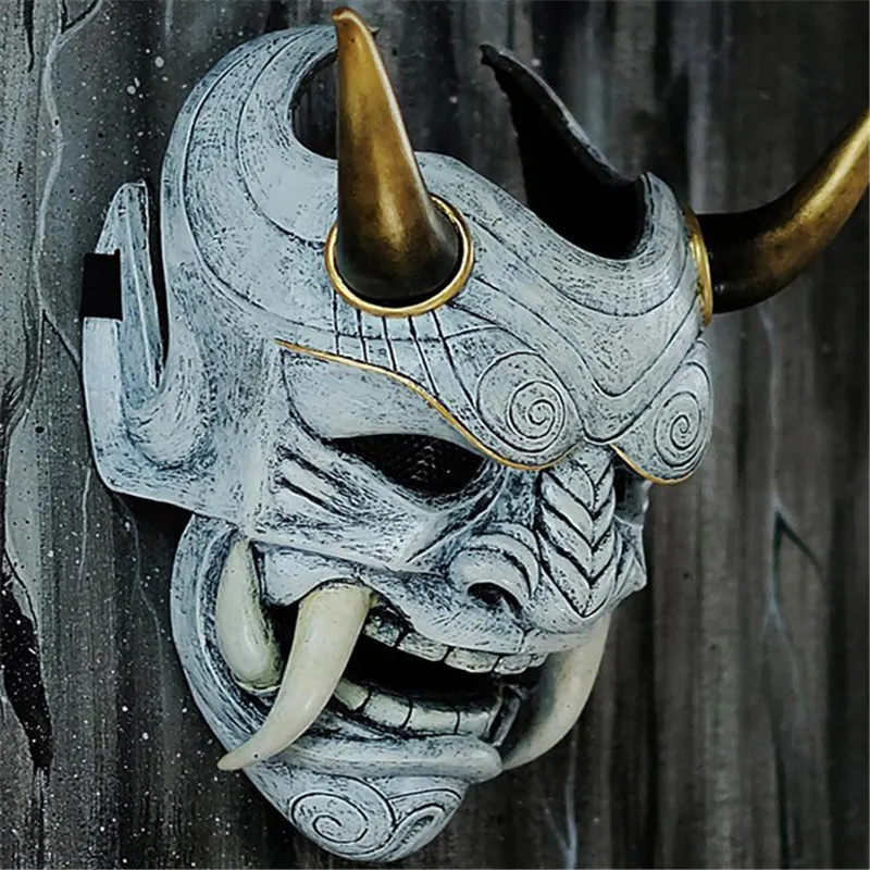 Evil Devil Demon Latex Mask Half Face Japan Hannya... From Dou08, $19. ...