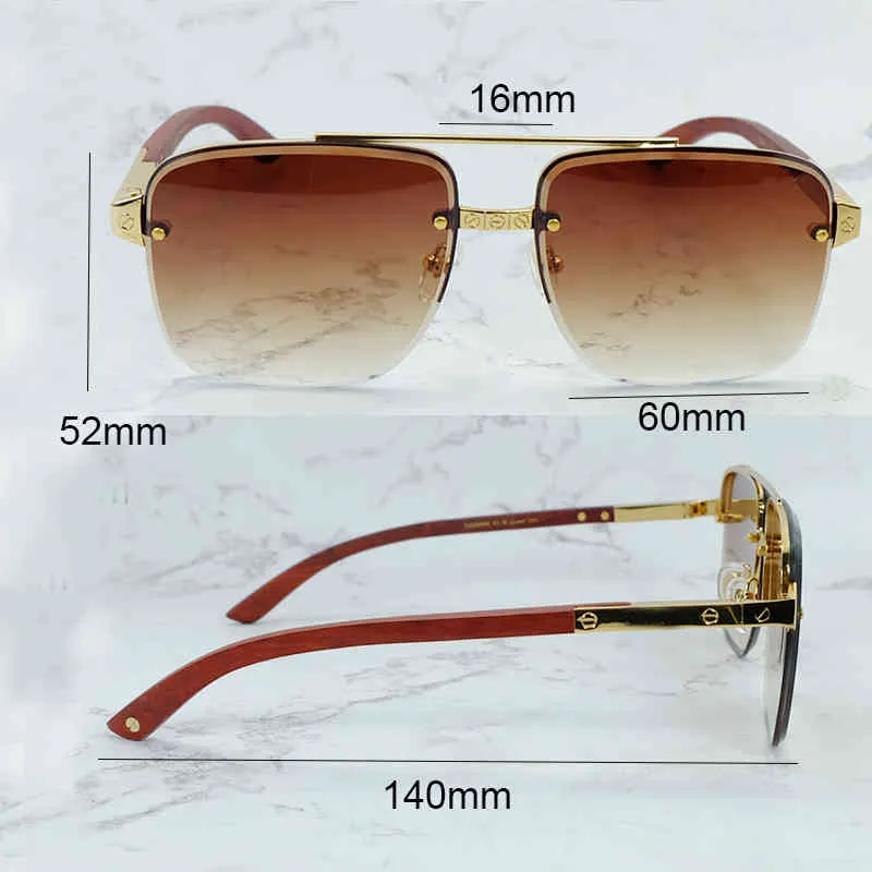 2024 designer di lusso al largo di designer di lusso nuovi occhiali da sole maschile e femminile al largo di Diamond Cut Edge sfumature Eyewear Classic Man Square Glasses Product