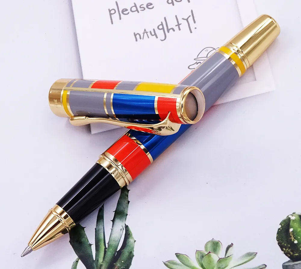 Hero 767 Rollerball met gouden rand Modieuze gekleurde inktpen met gladde vulling Ideaal voor cadeau voor afgestudeerden Zakelijk kantoor 201202245838