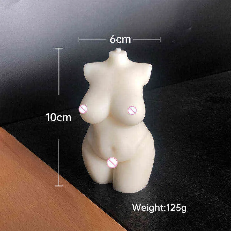 BT0013 BELLEZZA 50% metà fai da te fatti a mano umani paffuti curvy femmina maschio stampo candela donna corpo Dea torso stampo candela in silicone H1222