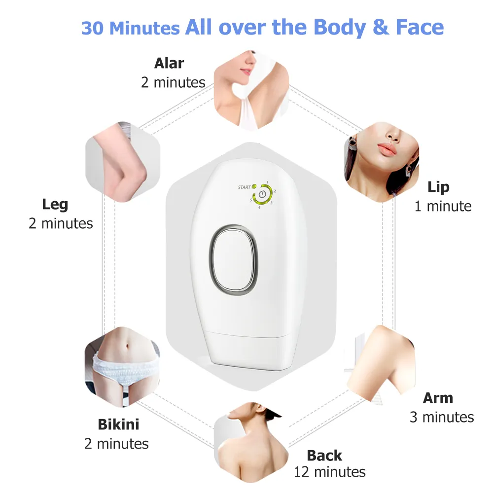 Beauty Star 300000 Pulse IPL Laser Hair Removal Machine Permanent IPL Laser Epilator Women Bikini Hair Remover depilador a laser