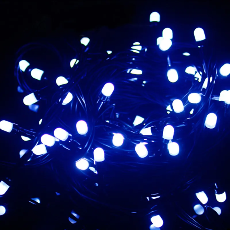 Sälj Black Line 100m 480 LED -lampor Party Lamp LED Julbelysning utomhusdekoration Party Twinkle String Light 220V EU247E