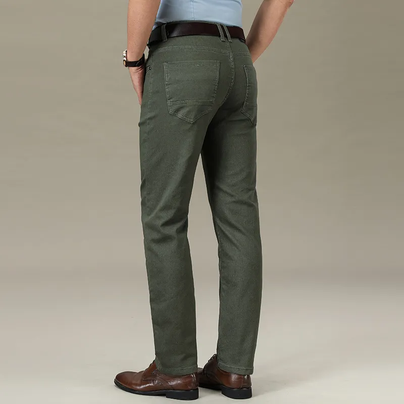 Мужчины прямые красочные мужские джинсы джинсы хлопок плюс размер 28-40 мужчин длинные брюки брюки мужские 201117
