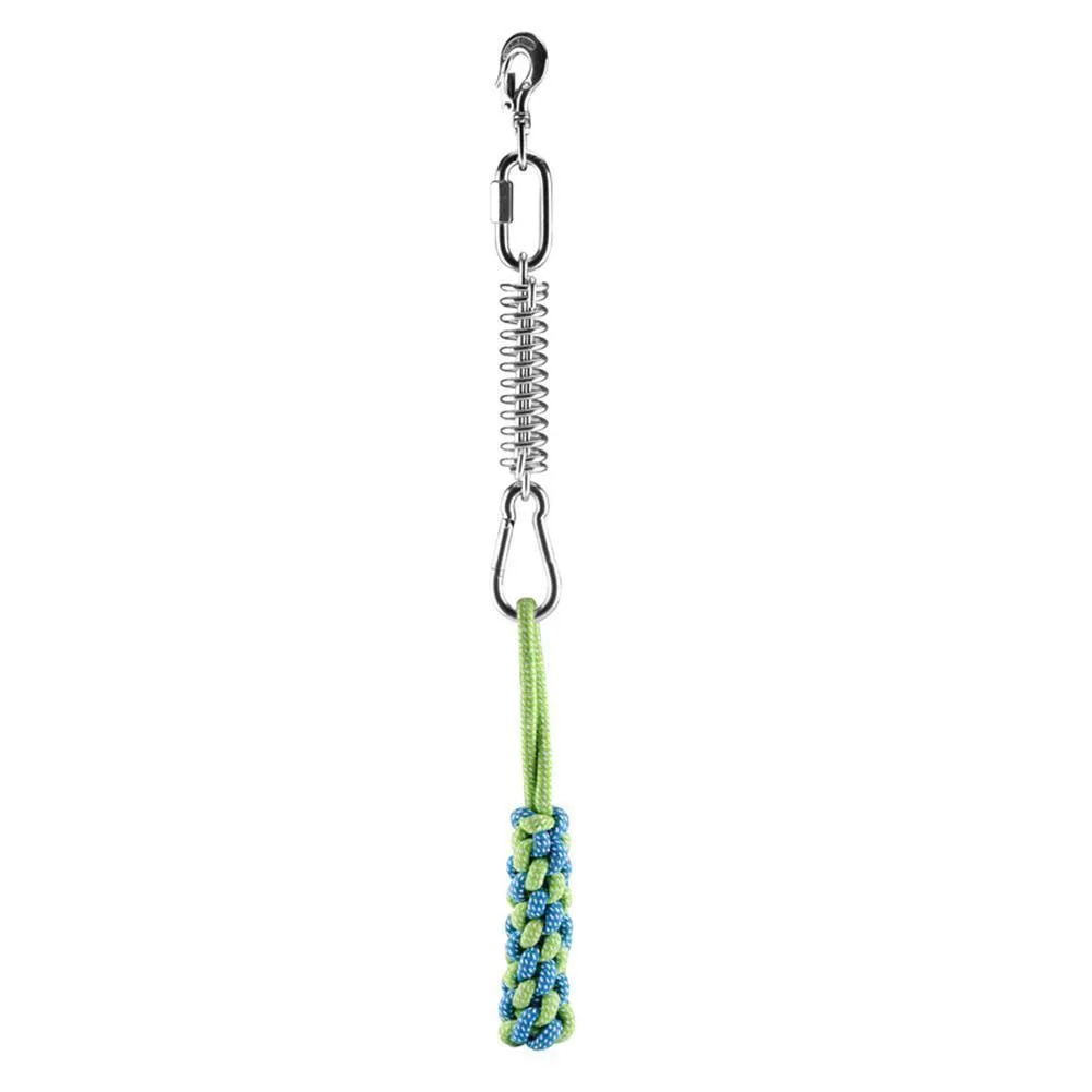 Pet Dog Toys Stainless Steel Dog Spring Pole Toys Outdoor Strong Hanging Exercise Rope Pet Muscle Builder For Medium Large Dogs LJ201125