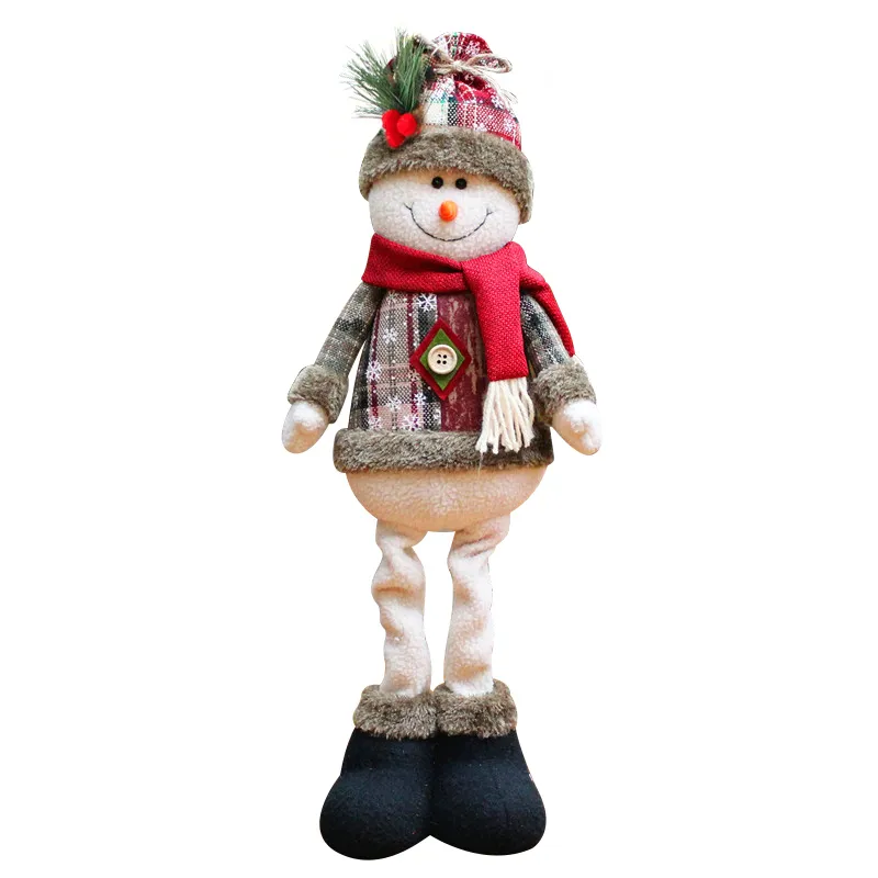 Année de Noël Big Dolls Décorations de fenêtre Ornements d'arbre Jouets pour enfants Décor à la maison Innovant Santa Snowman Y201020