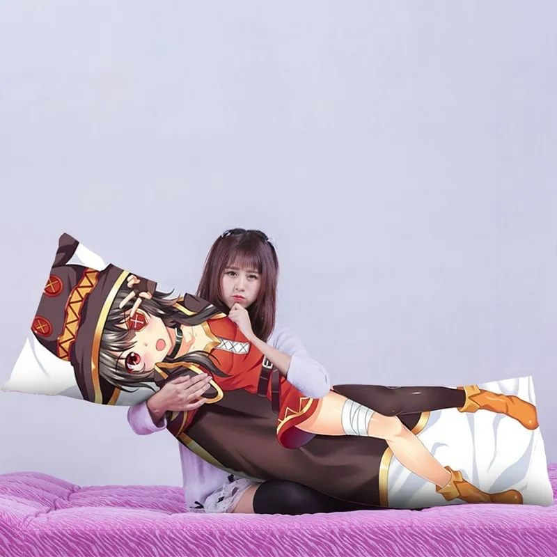 Anime KonoSuba God039s bénédiction sur ce monde merveilleux Megumin Dakimakura couvre taie d'oreiller corps de câlin housse 2012127415785