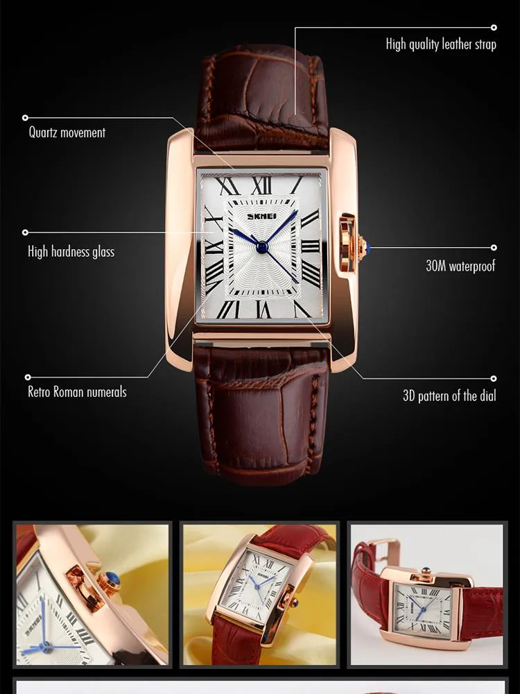 Watches Ladies Women 2021 Leather Strap Quartz Wristwatches for Lady Skmei Custom Fashion Luxury Watches Gift Chinese Whole243S6893392