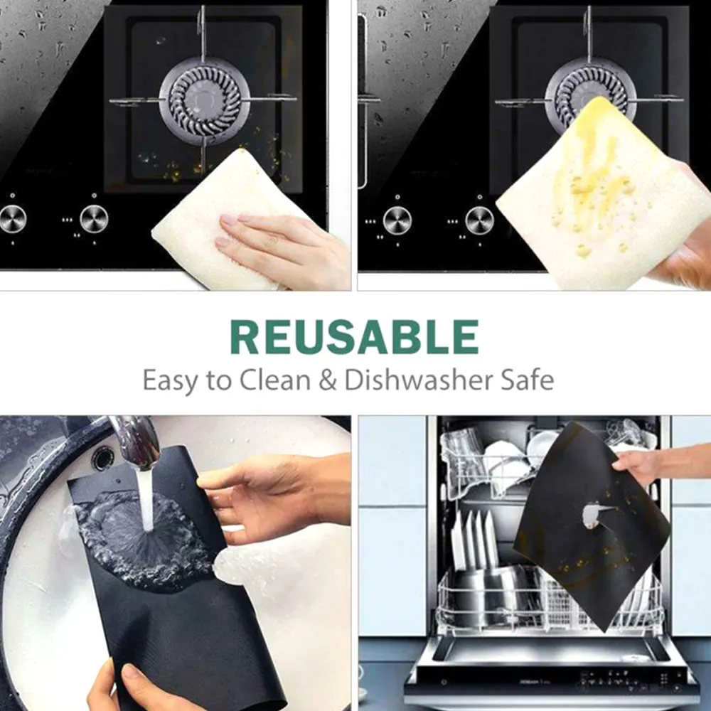 Stove Protector Cover Gas Stove Cover Liner Protector Mat Stovetop Burner Protector Pad Kitchen Cooking Mats Accessories 201124