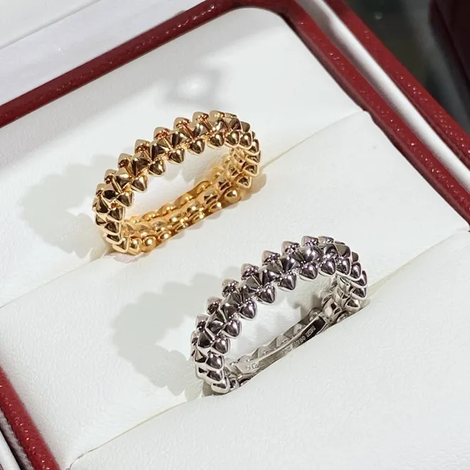 Clash ring series 5a 다이아몬드 럭셔리 브랜드 공식 복제품 클래식 스타일 최고 품질 18 K 금색 반지 브랜드 디자인 Exquis304J