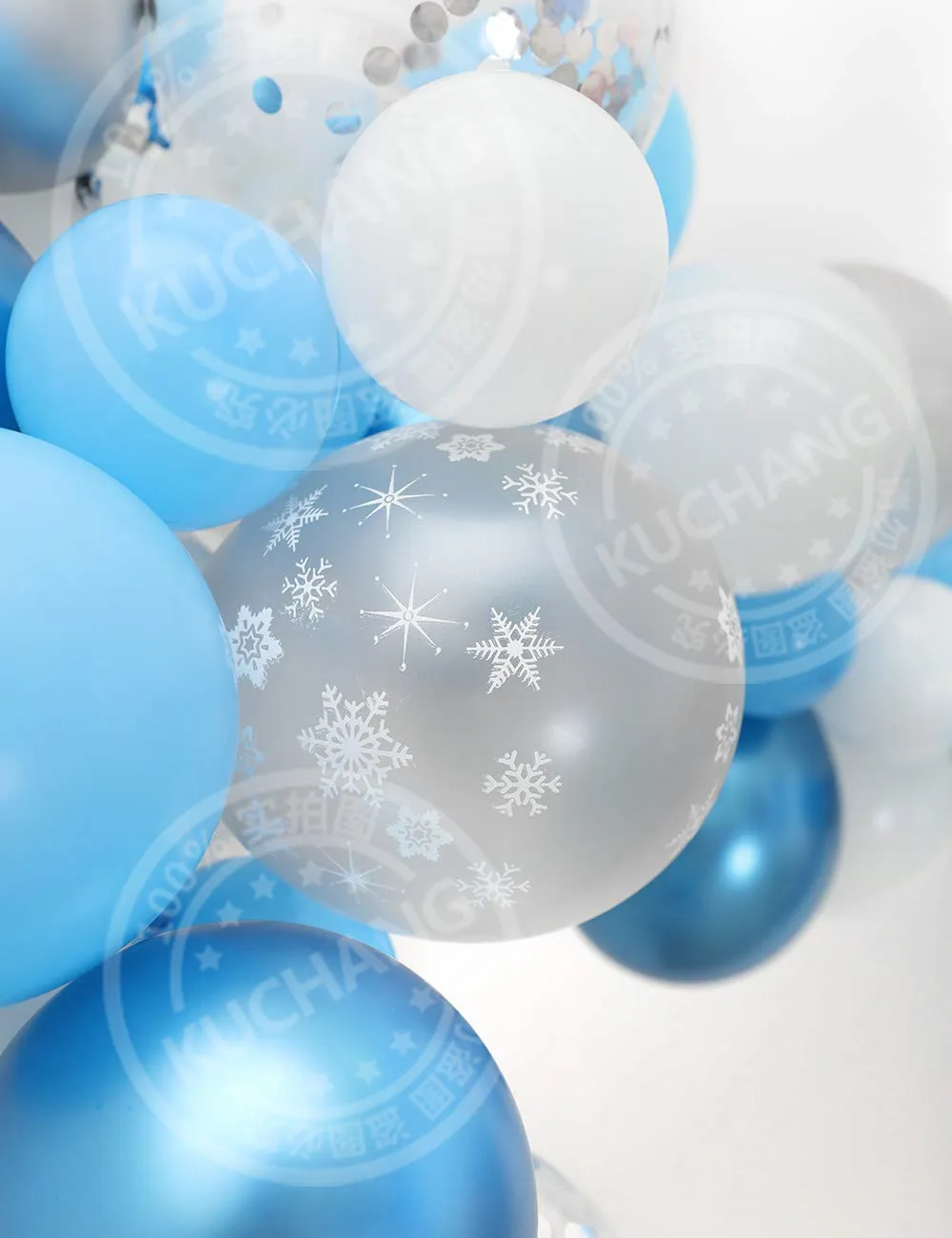 Snowflake Balloon Garland Arch Kit voor Winter Wonderland Kerstmis Baby Shower Prinses Verjaardagsfeestje Decoratie T200526