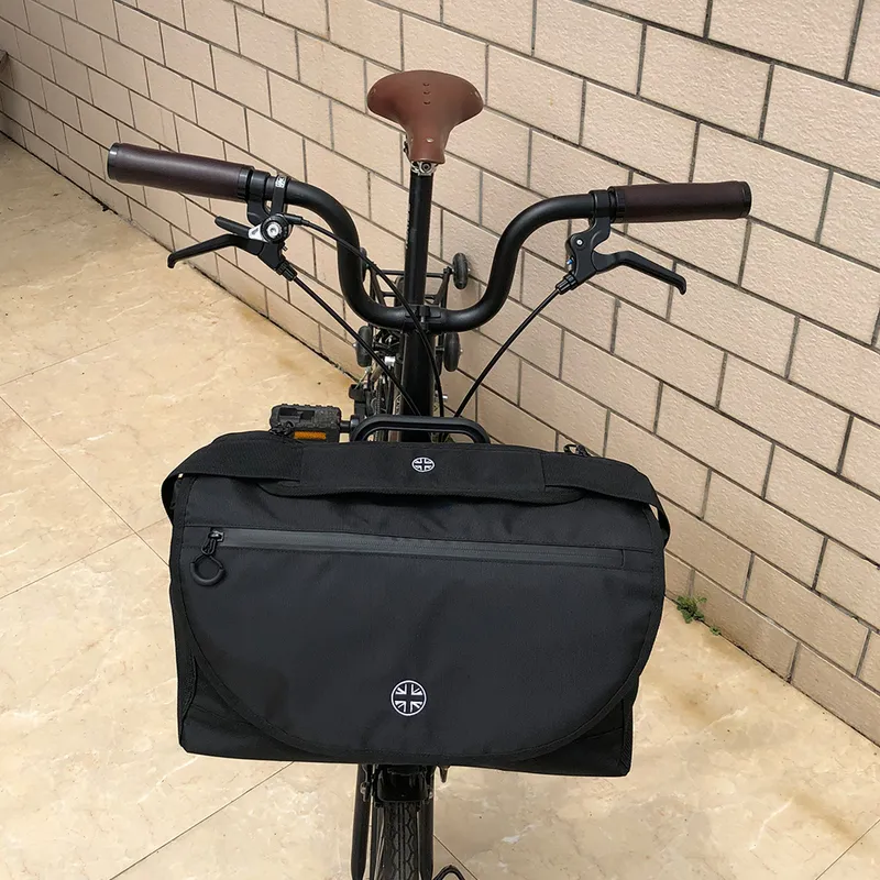 Twtopse دراجة البريطانية العلم حقيبة لبرومبتون للطي دراجة pannier lage سلة المطر مانعة للقاعدة 320210
