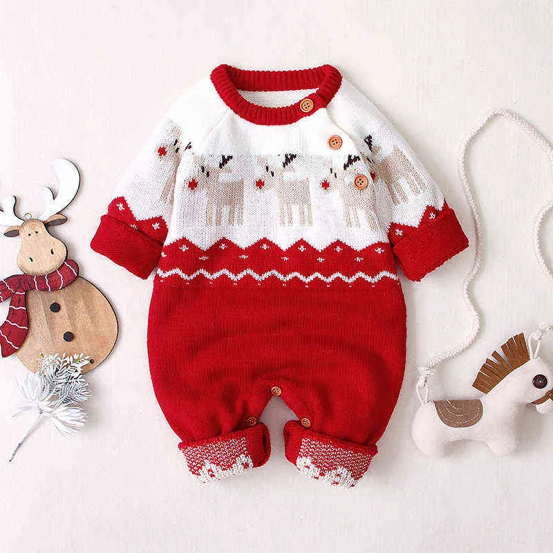 Lzh våren spädbarn baby kläder för födda rompers tjejer pojkar jul kostym toddler vinter jumpsuit barn overalls 211229