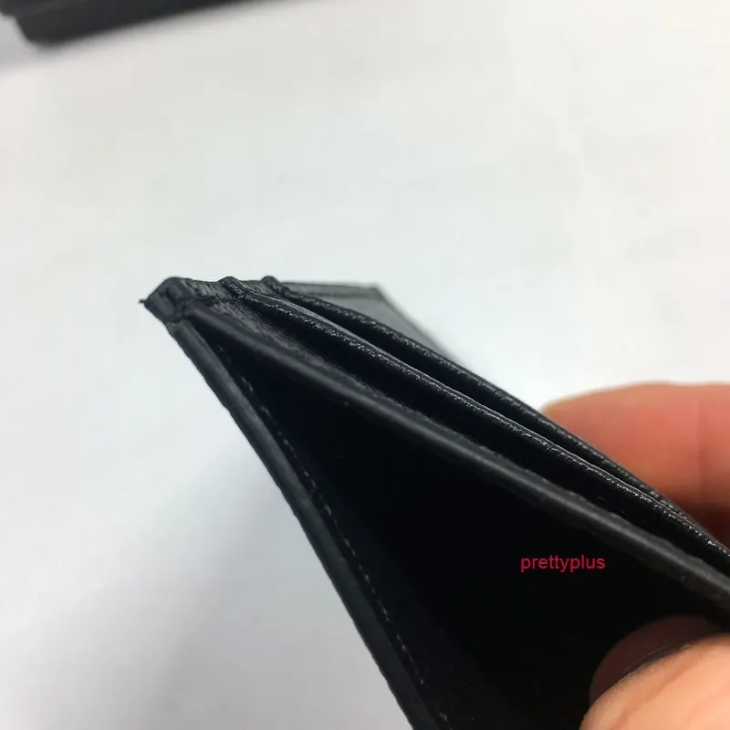 Oryginalne skórzane małe portfele Uchwyt Kobiety metalowy bank karty kredytowej pakiet karty kredytowej monety identyfikator torebka torebka cienki portfel POC270K