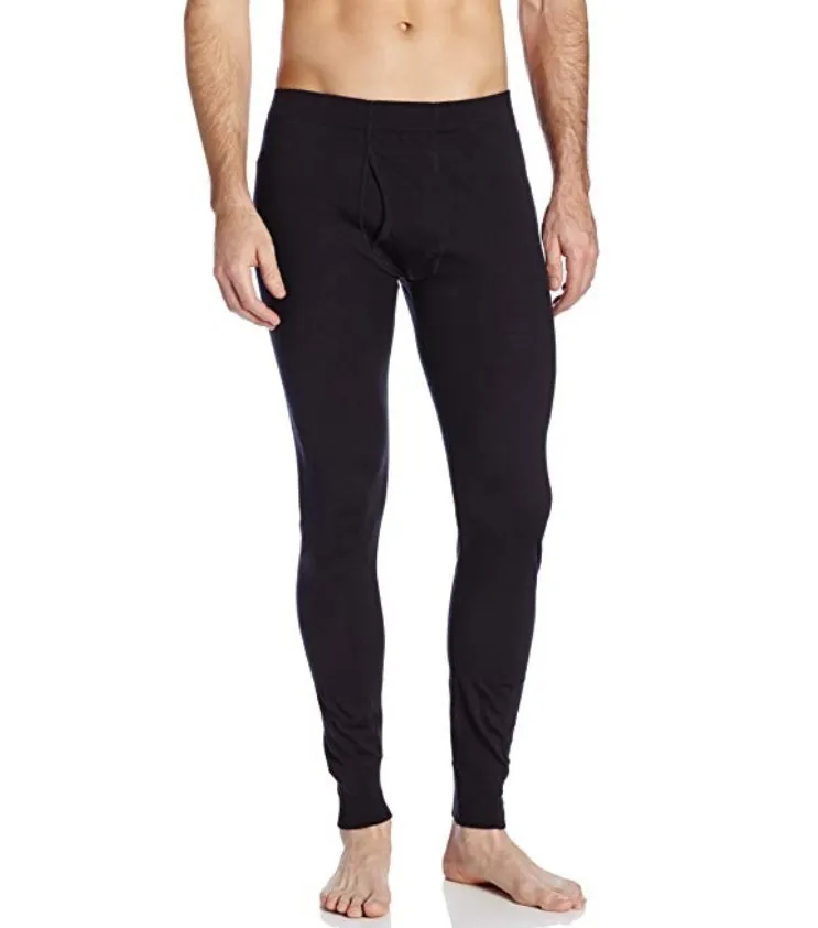 Homens 100% Merino Long Long Johns Underwear Calças Merino Merino Baselayer Homem Merino Lã Bottom Thermal Horn Tamanho M-2XL 201124