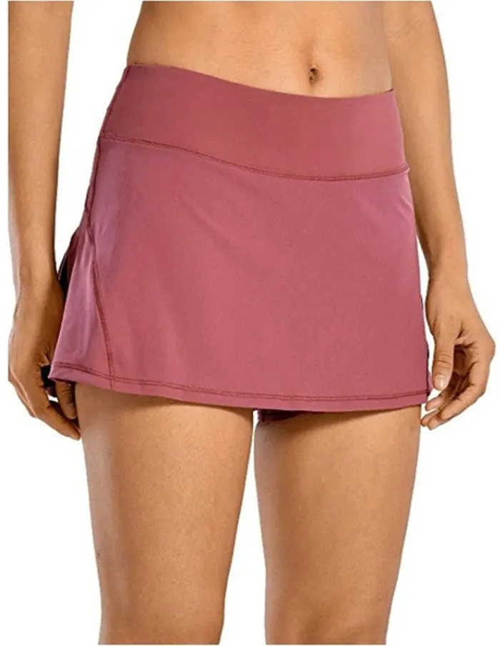 L-07 jupes de Tennis jupe de Yoga plissée vêtements de sport femmes en cours d'exécution Fitness pantalons de Golf Shorts sport taille arrière poche Zipper208I