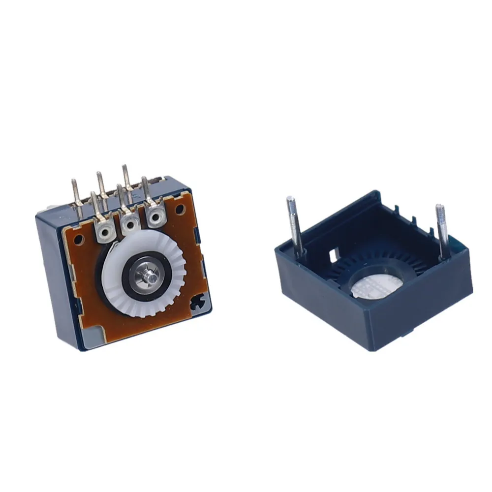 10K 20K 50K 100K 250K 500K ALPS RK27 VOLUME Potentiometer Dual 10500KAX2 Slotted Japan Rotary switch 6Ppin Y2004073499826