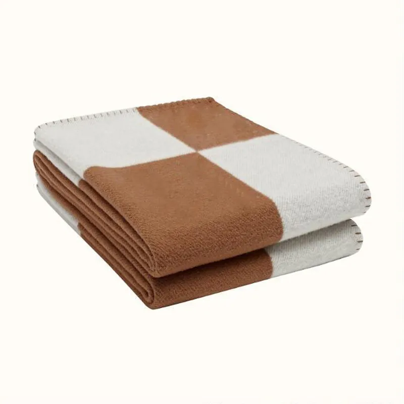 15 Styles Letter Cashmere Designer Blanket Soft Wool Scarf Shawl Portable Warm Plaid Sofa Bed Fleece Knitted Throw 140*170CM