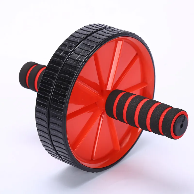 Double-wheeled Updated Ab Abdominal Press Wheel Rollers Crossfit Exercise Equipment for Body Building Fitness for Home Gym Y1892612