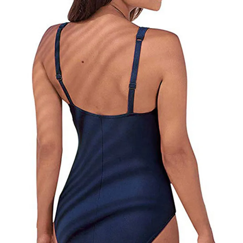 Sexig plus storlek badkläder kvinnor en bit baddräkt svart retro simning slitage för baddräkter monokini maillot de bain femme t200114