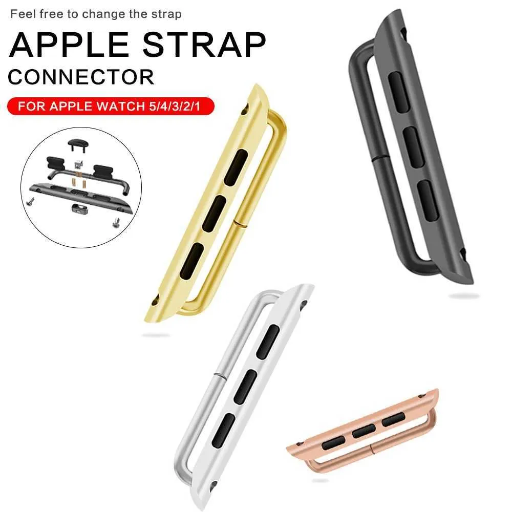 Apple Watch Band Series 6 SE 5 4 3 2 1 IWATCH STRAP 42mm 38mm 44mm 40mm留め具Adaptor3301283用ステンレス鋼アダプターコネクタ