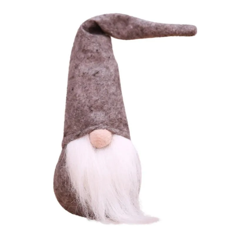 Christman Santa Clause Doll Scandinavian Gnome en peluche anniversaire présent à la maison Ornements de Noël de Noël décor317t