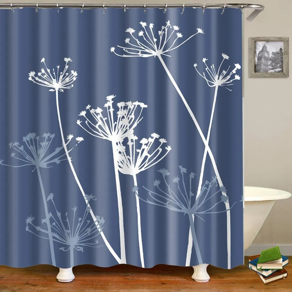 Cactus Décor Rideau De Douche Cactus Fleurs Avec Oiseaux Illustration Tissu Salle De Bains Rideau De Douche T200711