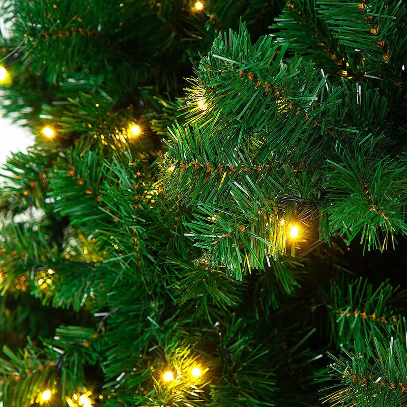 6 pies / 7 pies / 8 pies Árboles de Navidad artificiales con luces Decoración del hogar de vacaciones Árbol de Navidad con nieve Árbol de Navidad Año Nuevo Árbol verde-WWO66 201204