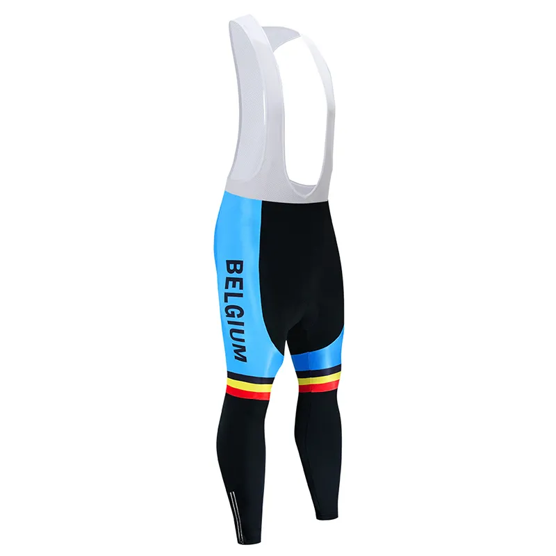 Winter Cycling Jersey 2020 Pro Team Belgien Thermal Fleece Cycling Clothing Mtb Bike Jersey Bib Pants Kit Ropa Ciclismo Inverno263b