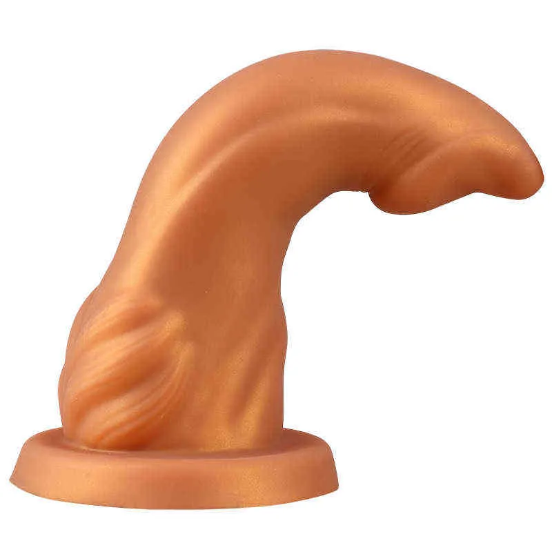 Nxy dildos anal leksaker silikon delfin bakre plugg mjuk och tjock falsk penis för män kvinnor för att stimulera g plats sexprodukter med onani anordning 0225