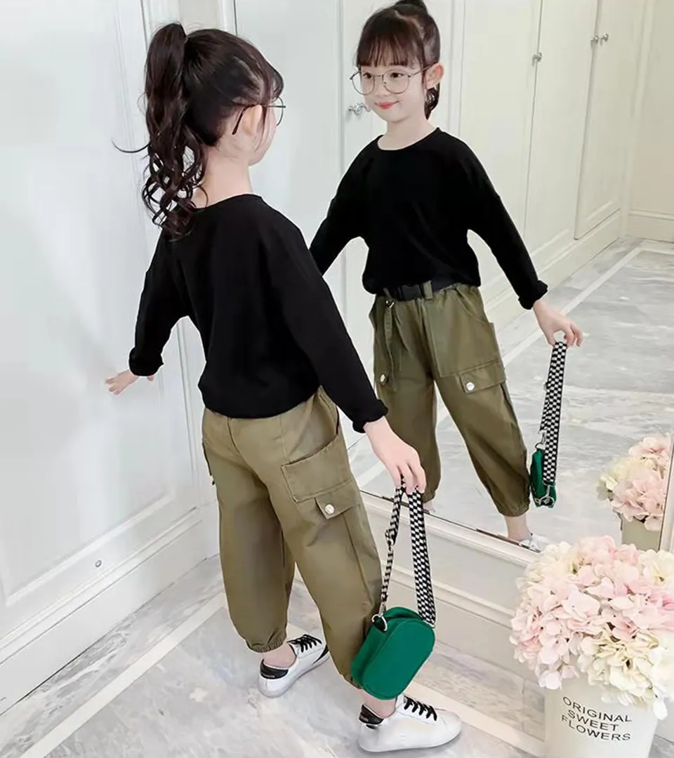 Girls Clothing Sets 2019 Spring Autumn Toddler Girls Outfit Kids tracksuit suit voor meisjes leeftijd 3 4 5 6 7 8 9 10 12 jaar T200706002262