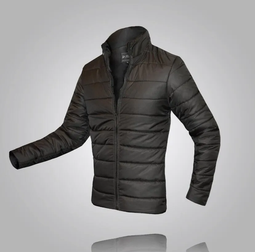 Los hombres de alta calidad de moda abajo de la chaqueta de invierno Casual Parkas hombres ropa deportiva ropa Parkas chaqueta caliente chaqueta de algodón 201119