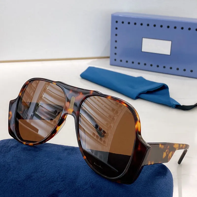 2022 Новое высшее качество 0785 Мужские солнцезащитные очки женские очки Дизайнерская личность моды Уникальный классический стиль тенденции защищает глаза GAFA1576