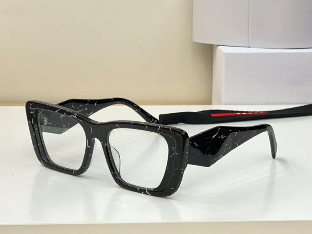Anteojos ópticos para hombres, mujeres, estilo retro 08WF, placa de lente de luz anti-azul, marco completo cuadrado con Box221q