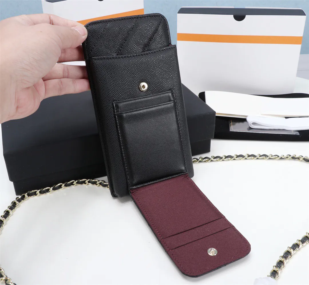 Portatarjetas clásicos de moda para mujer, bolso de diseñador de lujo de cuero de alta calidad, billetera con hebilla dorada y plateada con bo2765