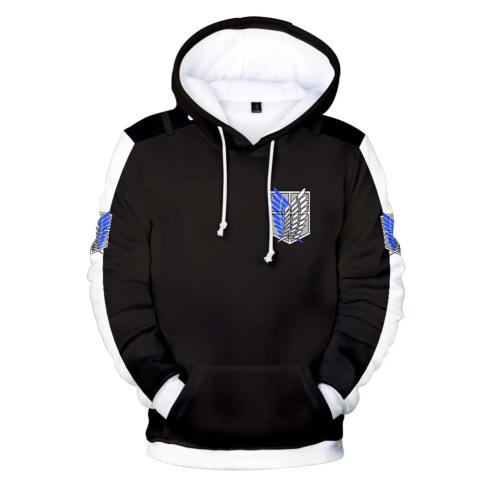 Sweat à capuche pour enfants de 2 à 14 ans Anime Attack on Titan Shingeki no Kyojin sweat à capuche 3d garçons filles veste manteau vêtements pour enfants X1227