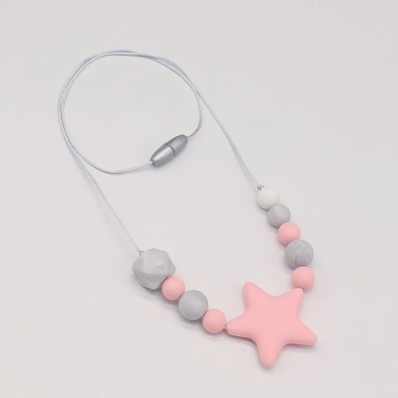 Star gutta percha collier bébé molaire gomme protection de l'environnement colle chaîne alimentaire