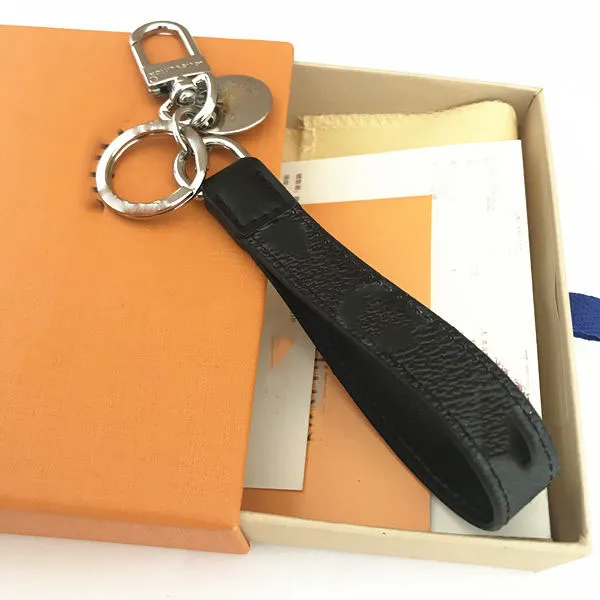 Accessori pendenti borse classici alla moda con portachiavi in pelle di alta qualità con confezione in scatola319s