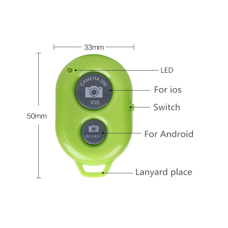 Bluetooth zdalna migawka adapter Selfie kamera zdalnie sterowana telefon komórkowy bezprzewodowa migawka Self biegun zdalna migawka do telefonu komórkowego