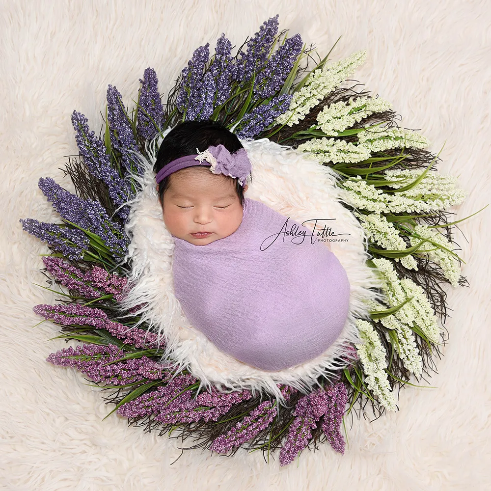 Dziecko Okrągły Koc Long Pal Faux Fur Photography Prop Newborn Photo Shoot Background Background Fillobraz akcesoria 20111