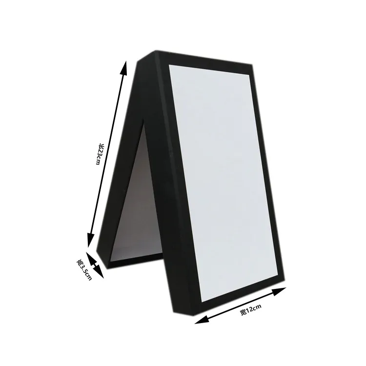 長方形のブランドギフトパッケージボックスファッションジュエリーアクセサリー用のブラックホワイトペーパーカード小売梱包サイズ23 12 3277z