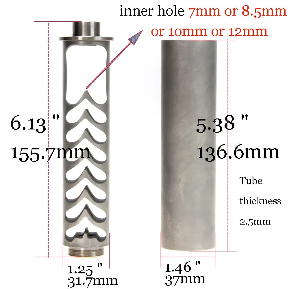 Filtro carburante Trappola solventi Materiale in titanio 6 pollici Monocore a spirale 7mm 8.5mm 10mm 12mm Foro interno 1/2x28 5/8x24 NAPA 4003 WIX 24003