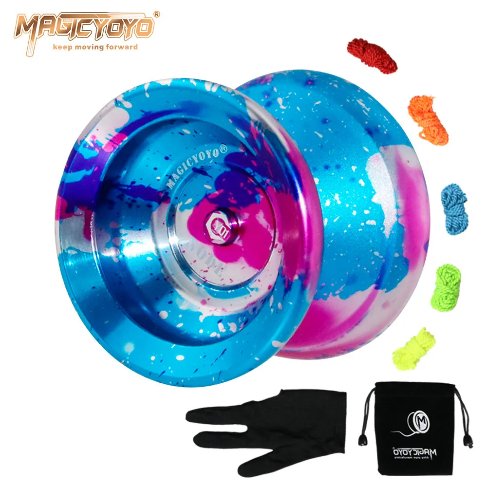 Magicyoyo Y01 Node Yoyo Professional svarar inte på höghastighetsaluminiumlegering Yo Yo rostfria lager Yoyo LJ2010312492728