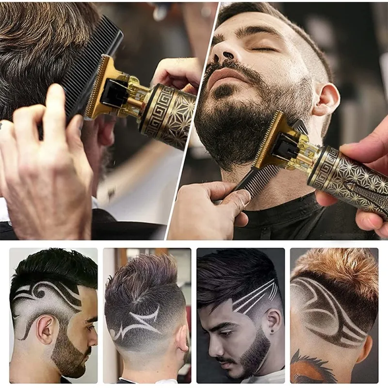 Hair Clipper T9 dla mężczyzn Profesjonalny maszyna do cięcia fryzjer broda