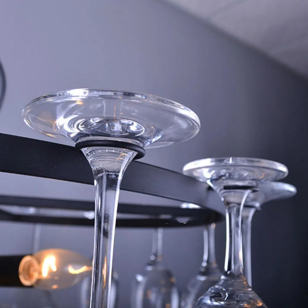 Neue Moderne 28 stücke Glas Wein Tasse Kronleuchter decke lampe Für Home Bar Esszimmer Fixture309Z